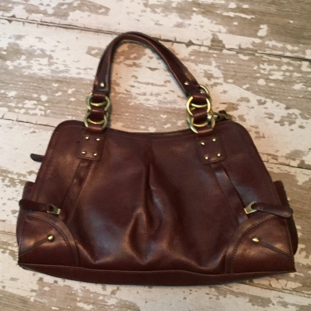 Etienne Aigner maroon leather purse